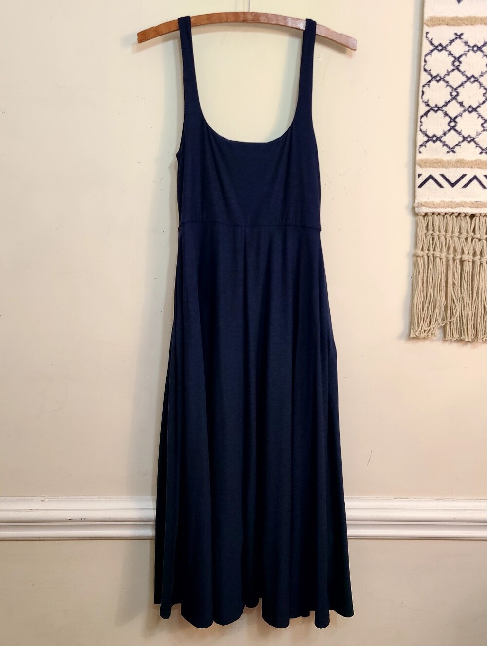 Beyond Yoga Featherweight At The Ready Square Neck Midi Dress  Size Medium - Picture 3 of 4
